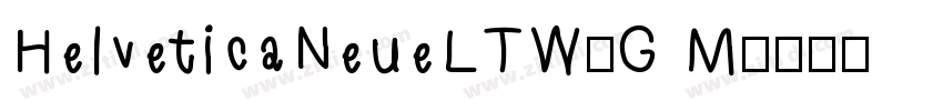 HelveticaNeueLTW1G M字体转换